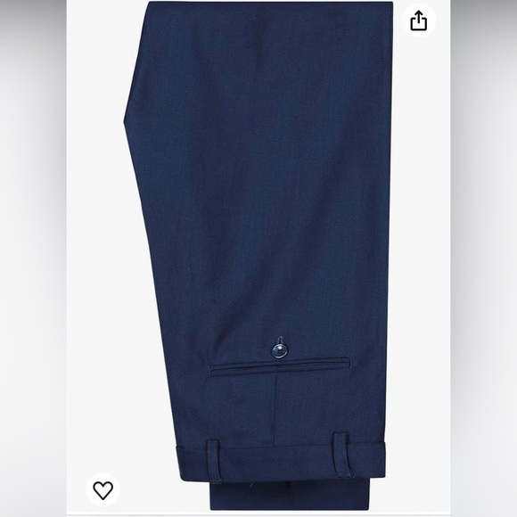 Men’s new without tags to piece size medium navy blue suit. Two button jacket. - Picture 4 of 7